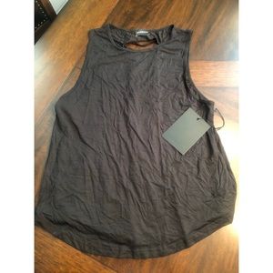 NWT Carbon38 tank with slotted back.